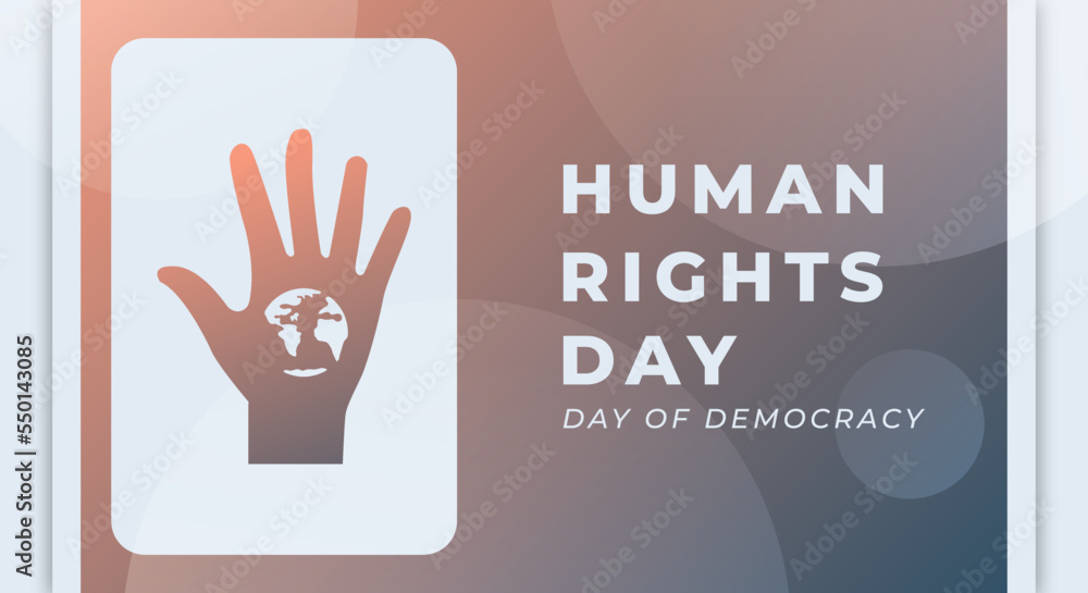 Happy Human Rights Day December Celebration Vector Design Illustration. Template for Background, Poster, Banner, Advertising, Greeting Card or Print Design Element Happy Human Rights Day December Celebration Vector Design Illustration. Template for Background, Poster, Banner, Advertising, Greeting Card or Print Design Element