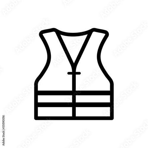 reflective vest - vector icon