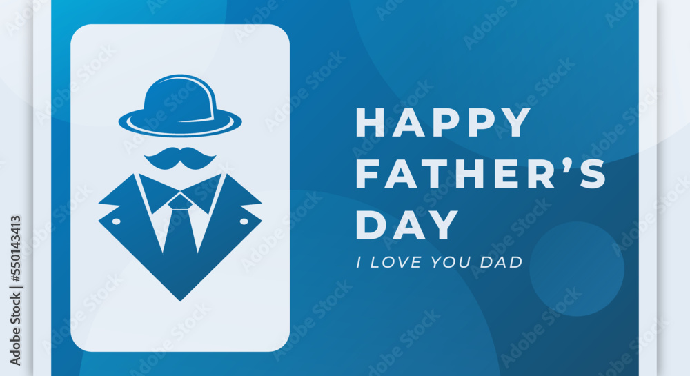 Happy Father's Day Celebration Vector Design Illustration. Template for Background, Poster, Banner, Advertising, Greeting Card or Print Design Element