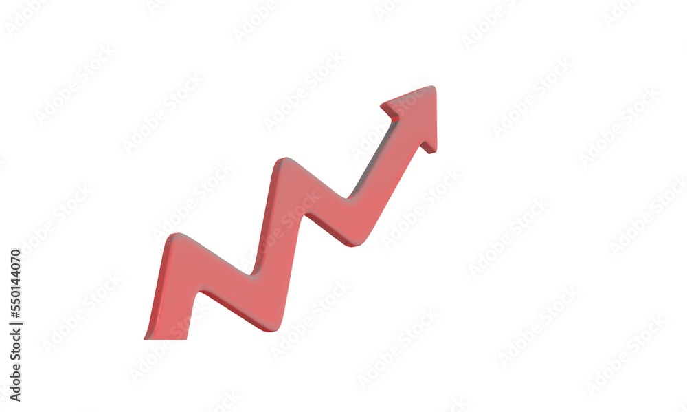 Pink image of arrow sign symbol