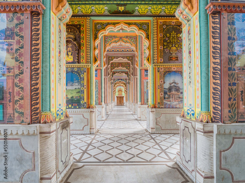 Patrika Gate in Jaipur, Rajasthan, India. photo