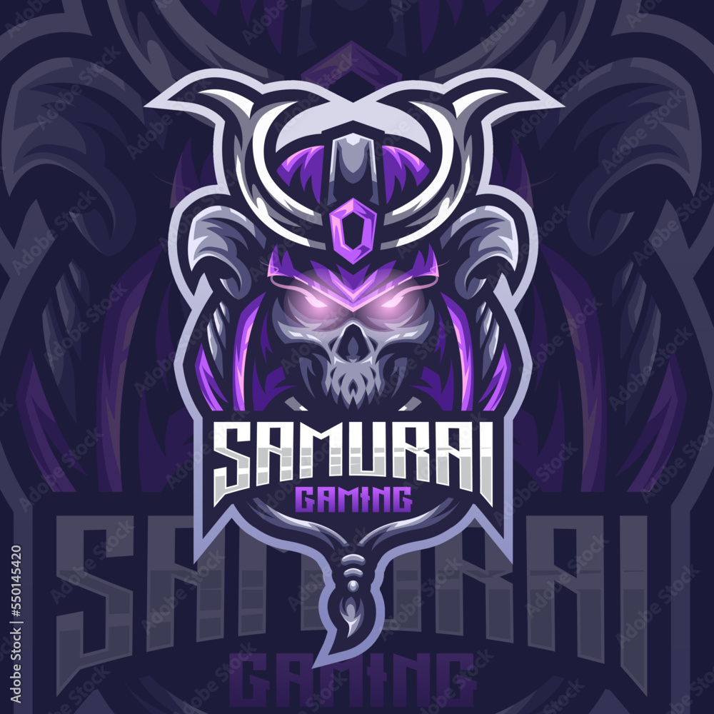 Esport logo samurai for your professional team