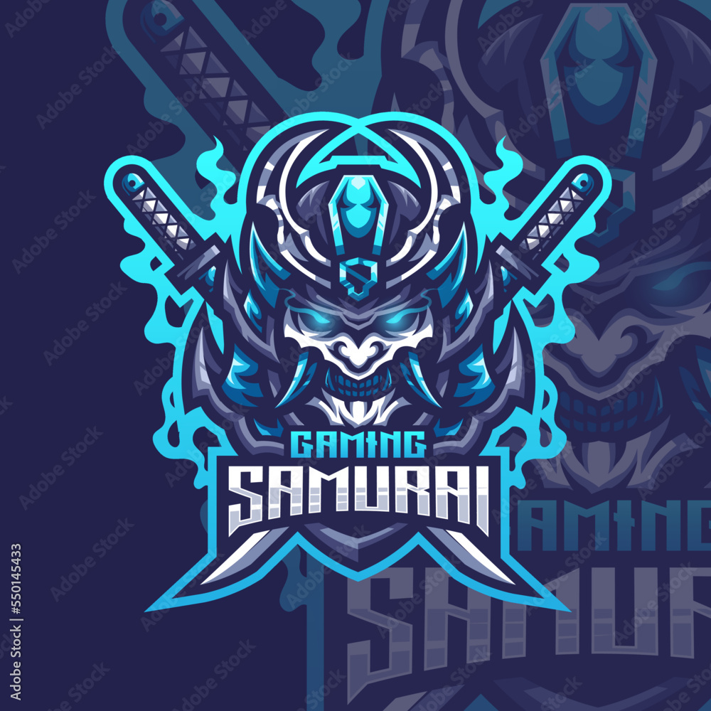 Esport logo samurai for your professional team