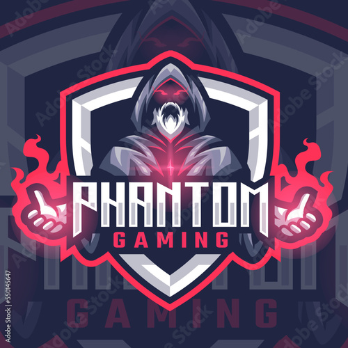 Esport logo phantom for your professional team