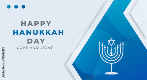 Happy Hanukkah Love and Light Celebration Vector Design Illustration. Template for Background, Poster, Banner, Advertising, Greeting Card or Print Design Element