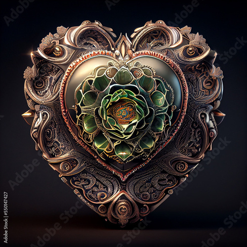 Heart Shaped Ornament, AI
