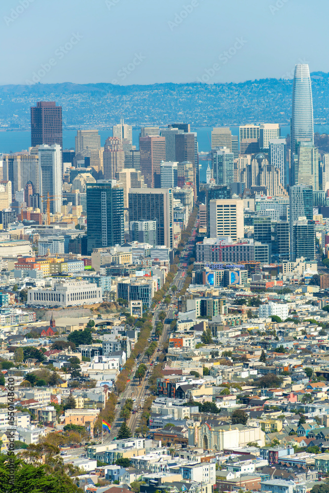 peaceful downtown san francisco with mian road peaceful downtown san francisco with mian road