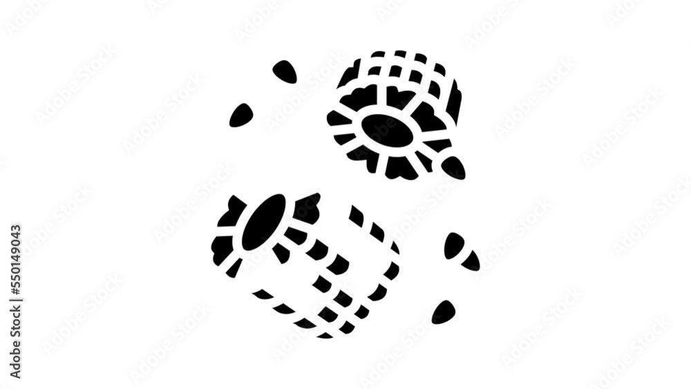 cob grain cut yellow glyph icon animation cob grain cut yellow glyph icon animation