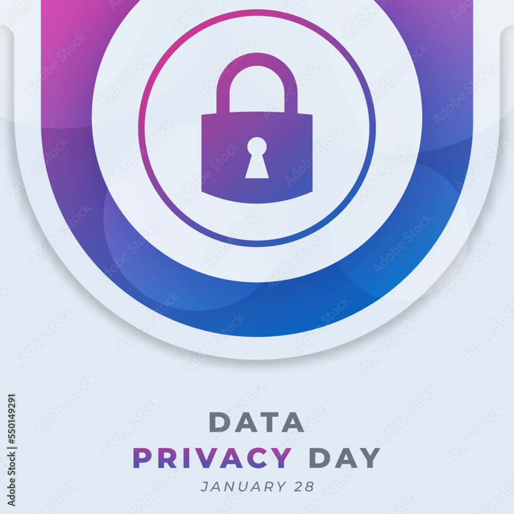 Happy Data Privacy Day January Celebration Vector Design Illustration. Template for Background, Poster, Banner, Advertising, Greeting Card or Print Design Element Happy Data Privacy Day January Celebration Vector Design Illustration. Template for Background, Poster, Banner, Advertising, Greeting Card or Print Design Element