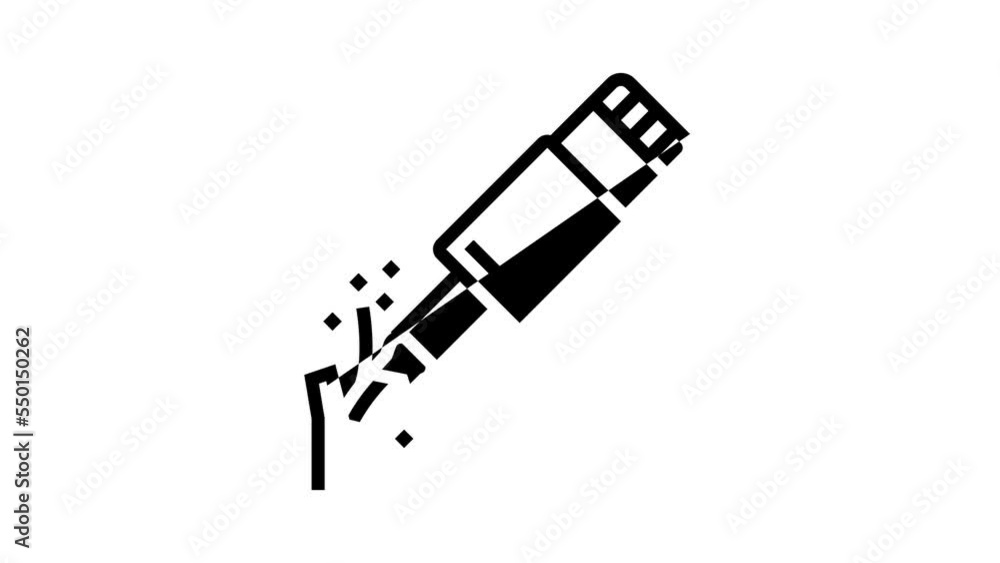 broken cable charger line icon animation broken cable charger line icon animation