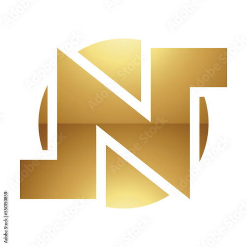 Free Download Golden Letter N Symbol on a White Background - Icon 6 - GFXLoad