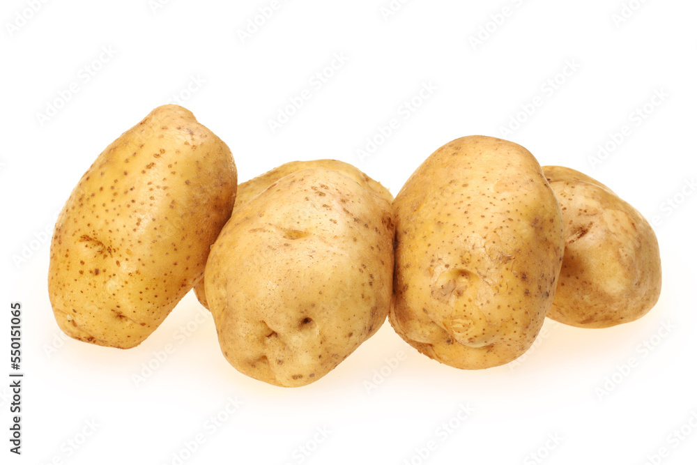 potatoes isolated on white background potatoes isolated on white background