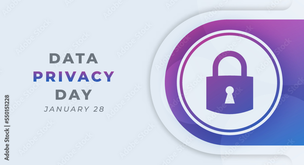 Happy Data Privacy Day January Celebration Vector Design Illustration. Template for Background, Poster, Banner, Advertising, Greeting Card or Print Design Element Happy Data Privacy Day January Celebration Vector Design Illustration. Template for Background, Poster, Banner, Advertising, Greeting Card or Print Design Element