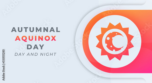 Happy Autumnal Equinox Day Celebration Vector Design Illustration. Template for Background, Poster, Banner, Advertising, Greeting Card or Print Design Element