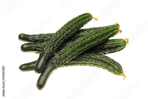 Wallpaper Mural Green cucumber on the white background  Torontodigital.ca