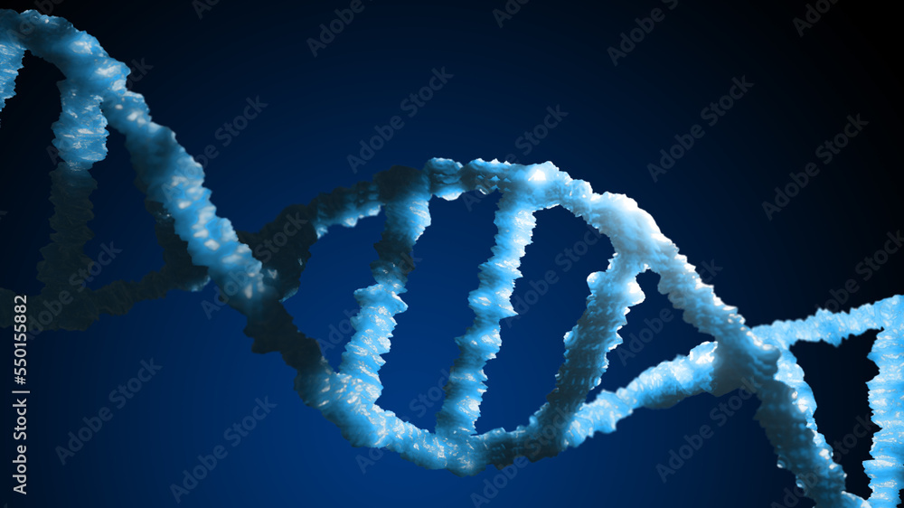 Structure of DNA on dark background. Illustration Structure of DNA on dark background. Illustration