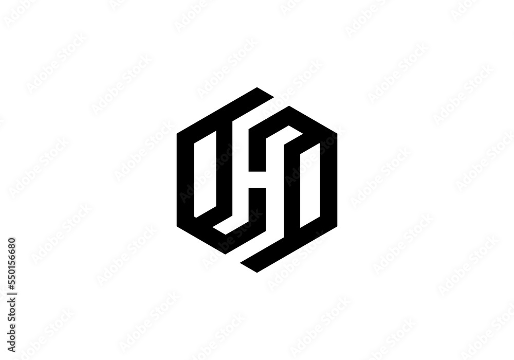 logo letter initial SH or HS initial company icon business logo background illustration logo letter initial SH or HS initial company icon business logo background illustration