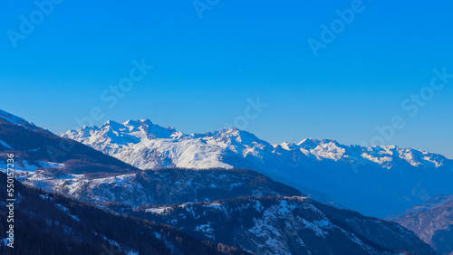Rh  ne-Alpes - Savoie - Valmeinier - Panorama sur le massif des Ecrins