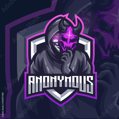 Esports logo anonymous for your elite team