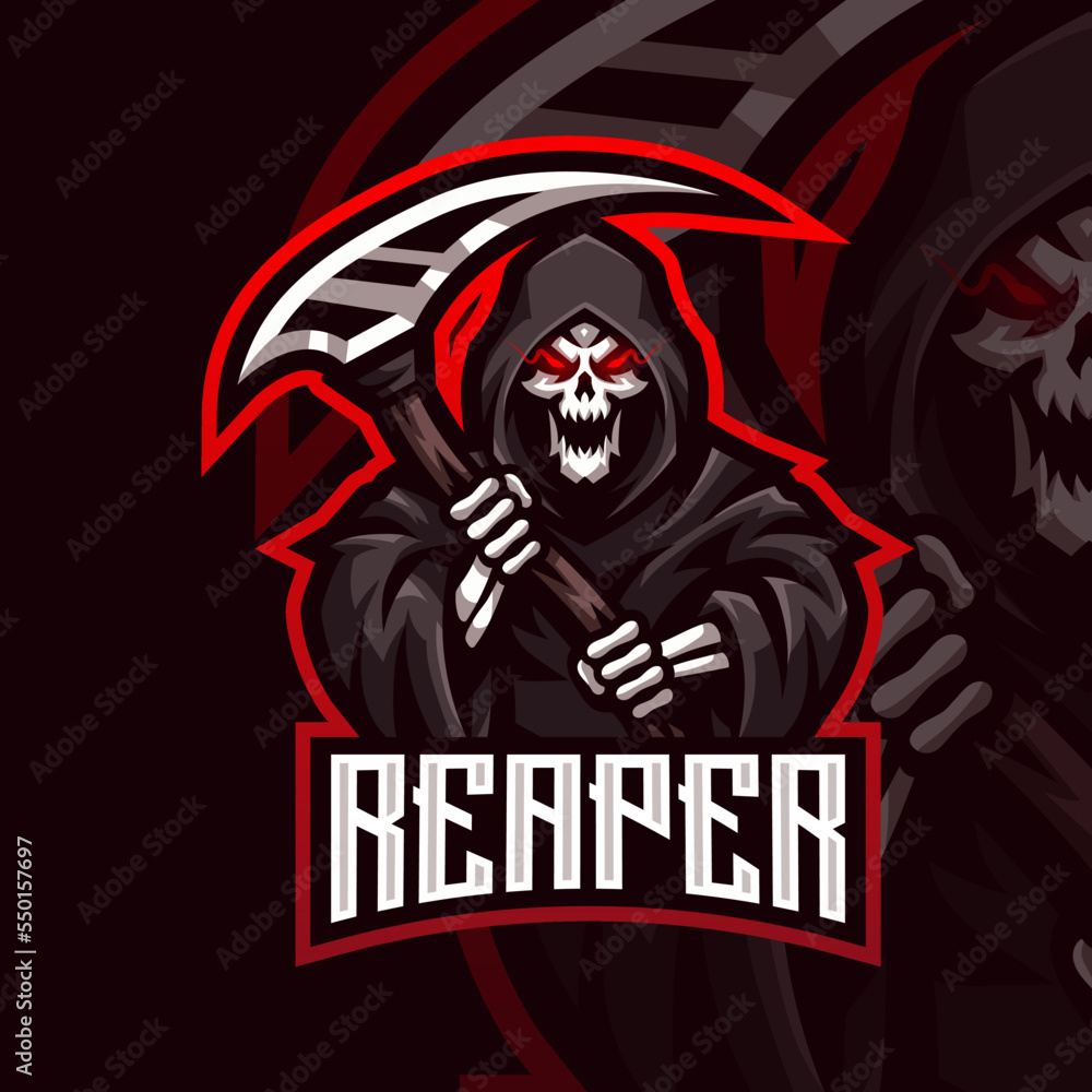 Esports logo reaper for your elite team Stock Vector | Adobe Stock