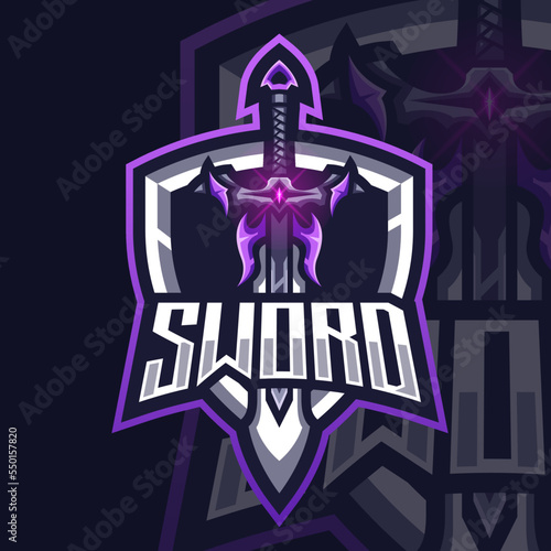Esports logo magic Sword for your elite team