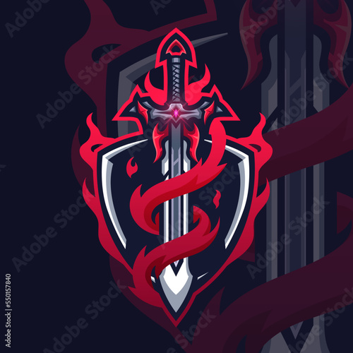 Esports logo magic Sword for your elite team