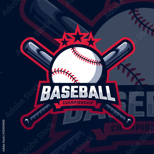 Baseball logo design, Baseball tournament logo sport for your propesional team