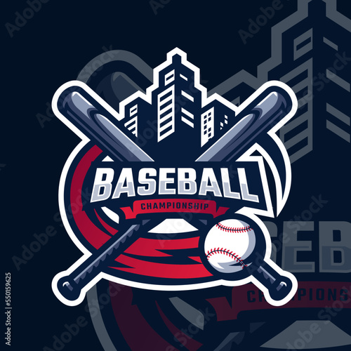 Baseball logo design, Baseball tournament logo sport for your propesional team