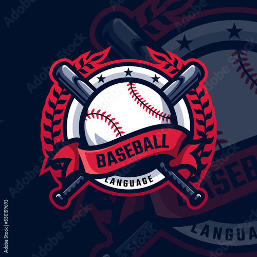 Baseball logo design, Baseball tournament logo sport for your propesional team