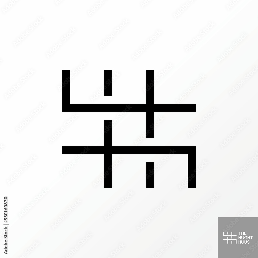 unique letter or word HH or double H sans serif line font like ornament image graphic icon logo design abstract concept vector stock. Can be used as symbol related to initial or typography unique letter or word HH or double H sans serif line font like ornament image graphic icon logo design abstract concept vector stock. Can be used as symbol related to initial or typography