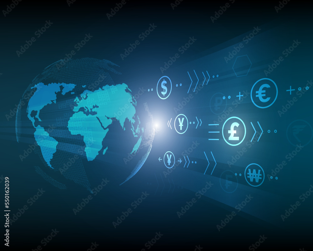 money exchange abstract speed network icon