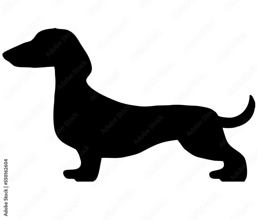 silhouette dachshund