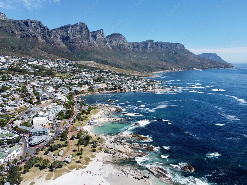 Camps Bay Aerial View Drone 12 Apostles