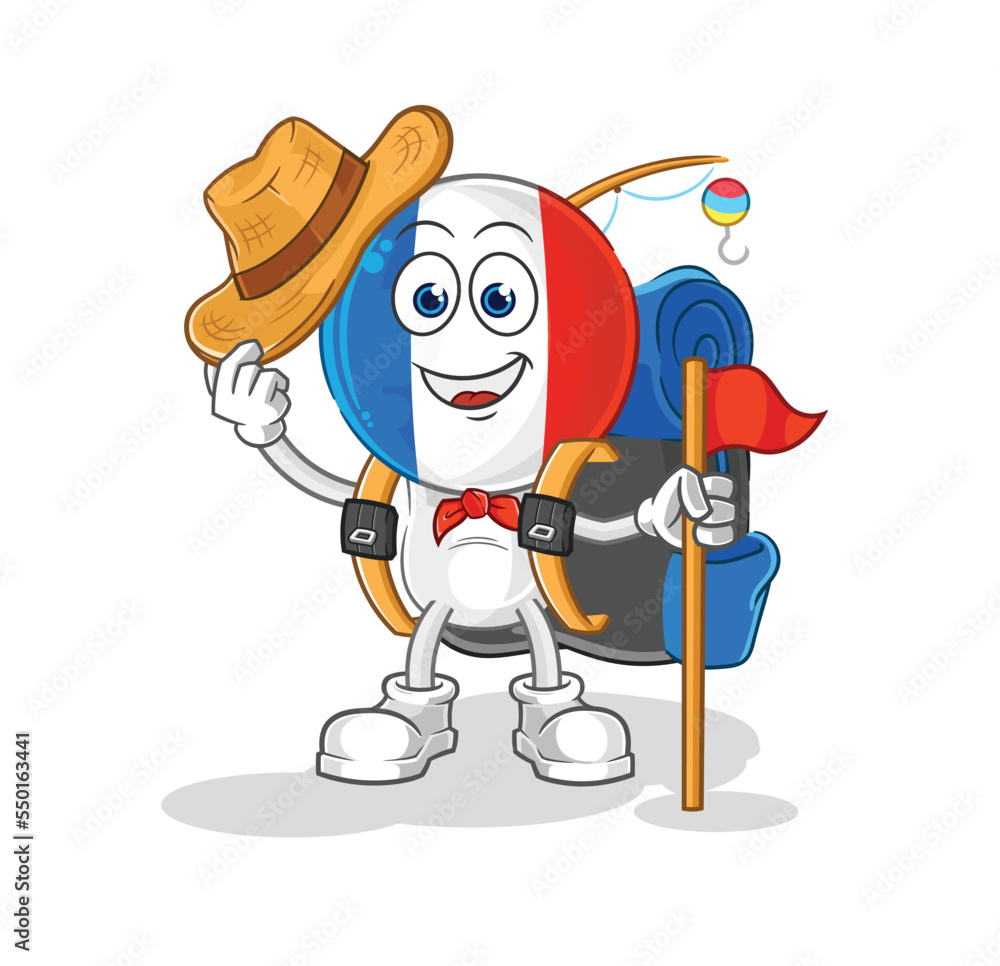 france scout vector. cartoon character france scout vector. cartoon character