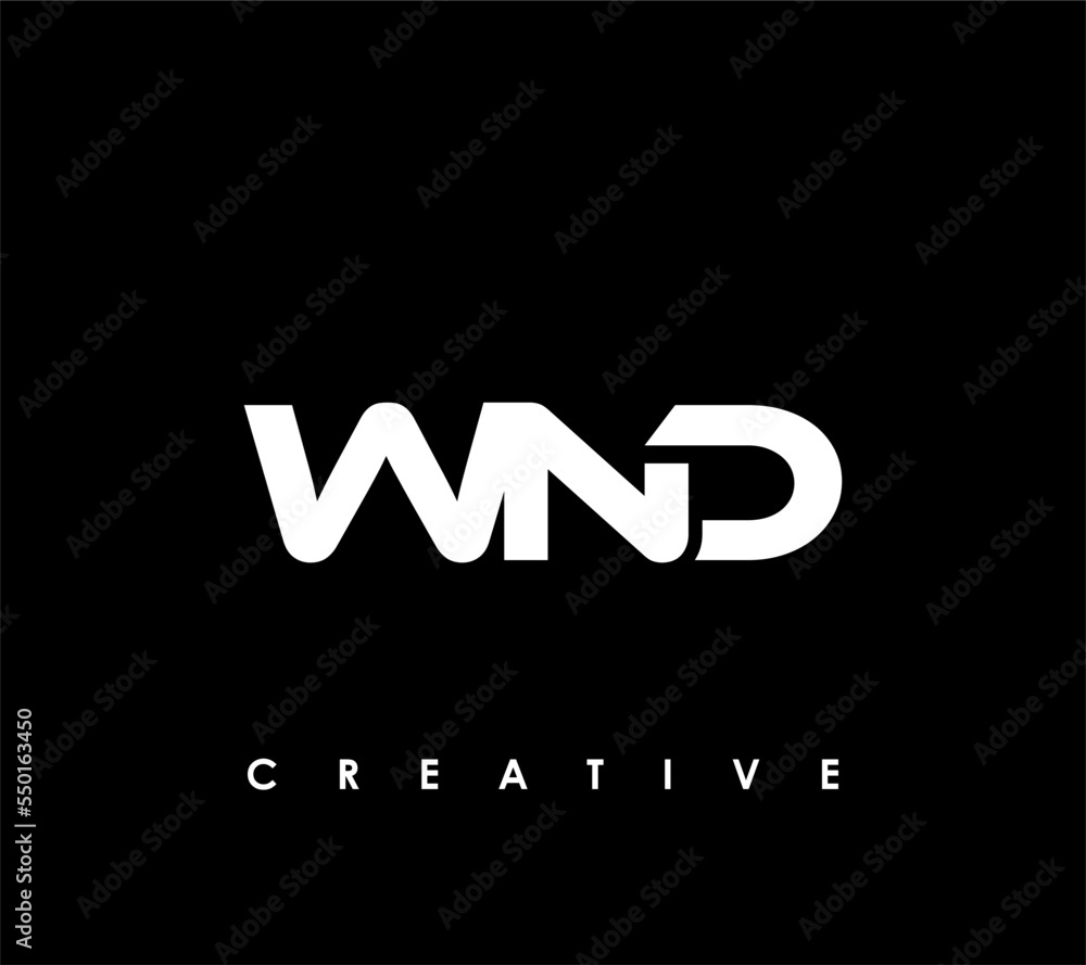 WND Letter Initial Logo Design Template Vector Illustration WND Letter Initial Logo Design Template Vector Illustration