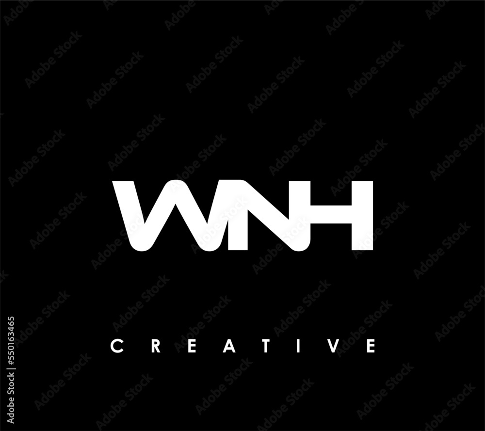 WNH Letter Initial Logo Design Template Vector Illustration WNH Letter Initial Logo Design Template Vector Illustration