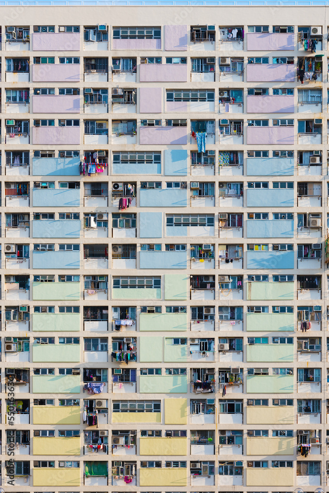 Exterior of Public Estate in Hong Kong city Exterior of Public Estate in Hong Kong city