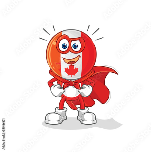 canada heroes vector. cartoon character