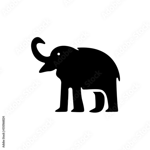 Cute Minimalist Elephant Logo
