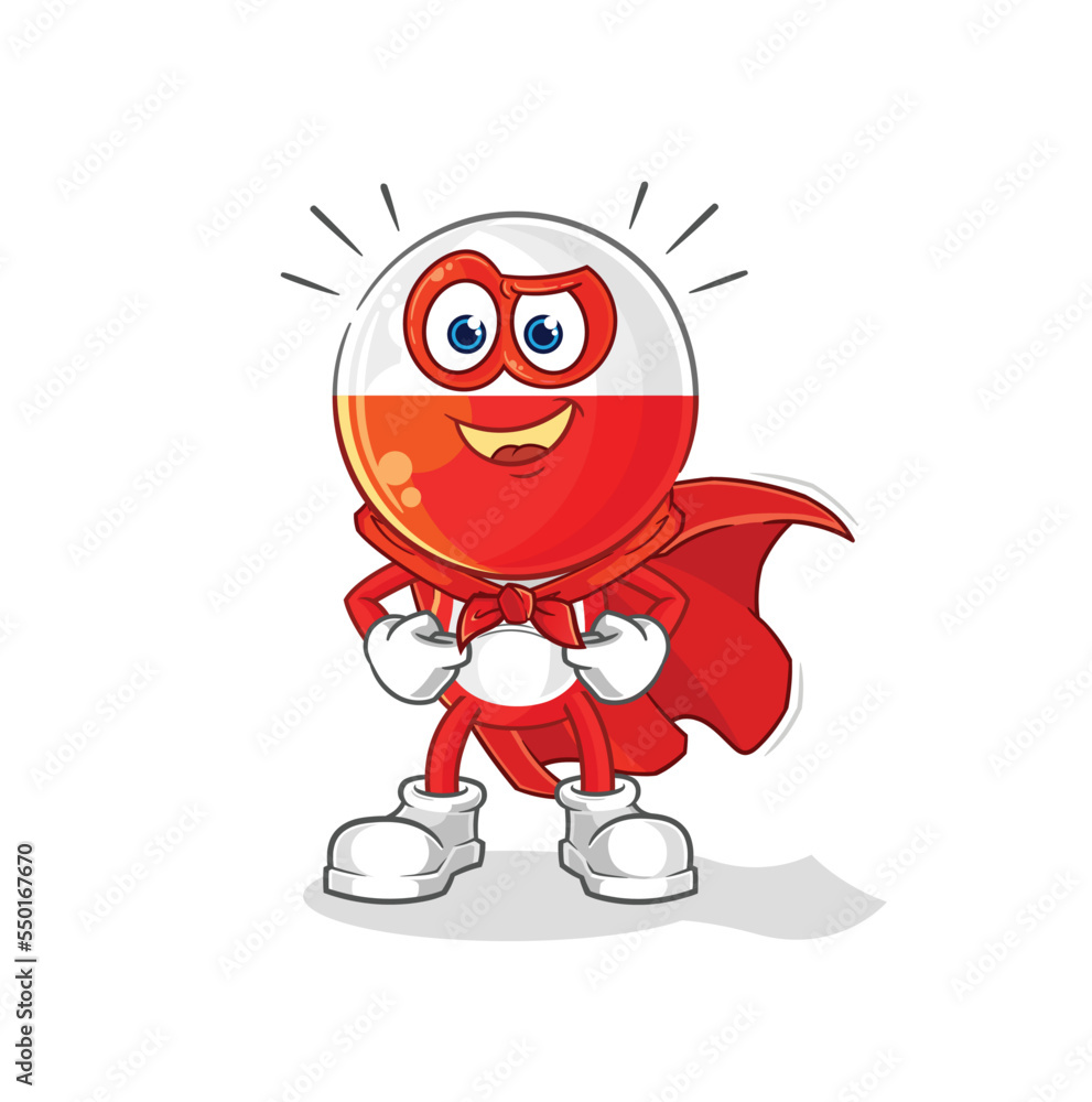 Fototapeta premium poland heroes vector. cartoon character