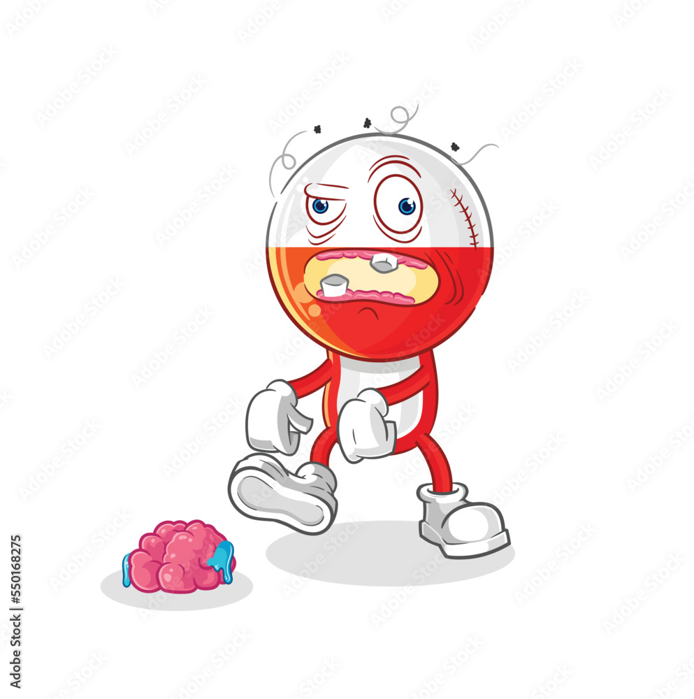 poland zombie character.mascot vector poland zombie character.mascot vector