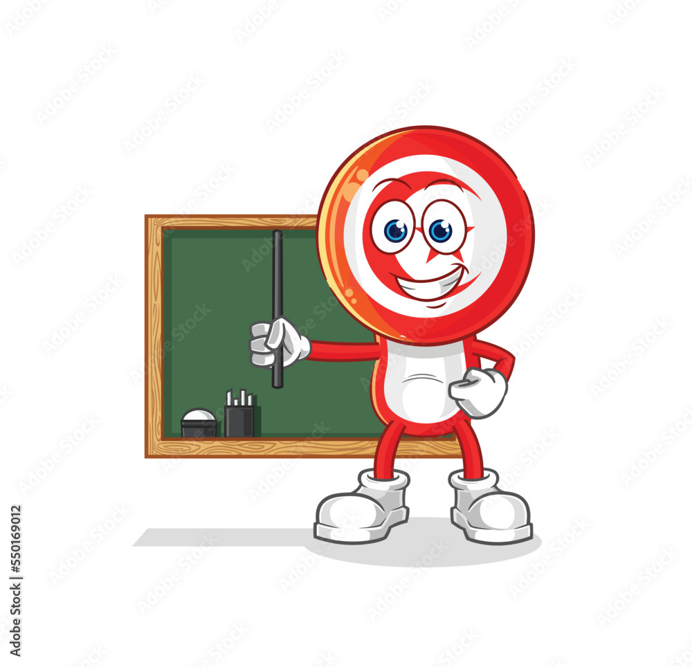tunisia teacher vector. cartoon character tunisia teacher vector. cartoon character