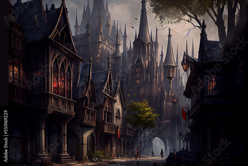 Fantasy city in the middle of a kingdom © Elka