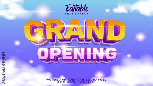 Grand opening text effect © Artcuaz