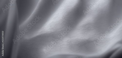 Silver Grey textured fabric, abstract backdrop. Backdrop with copy space, graphic elements for design layout. perfect for presentation, compositions, video and print background.