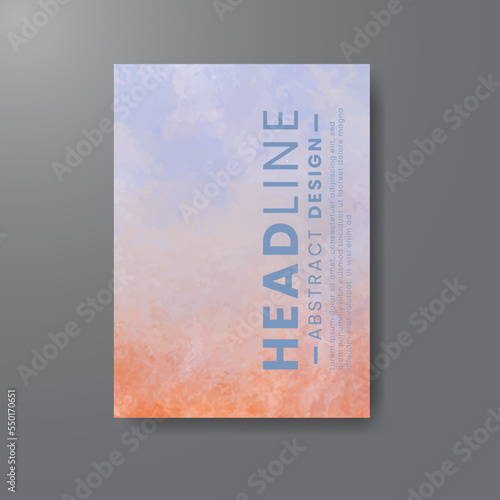 cards with bright colorful vector watercolor background. Design for your date, postcard, banner.