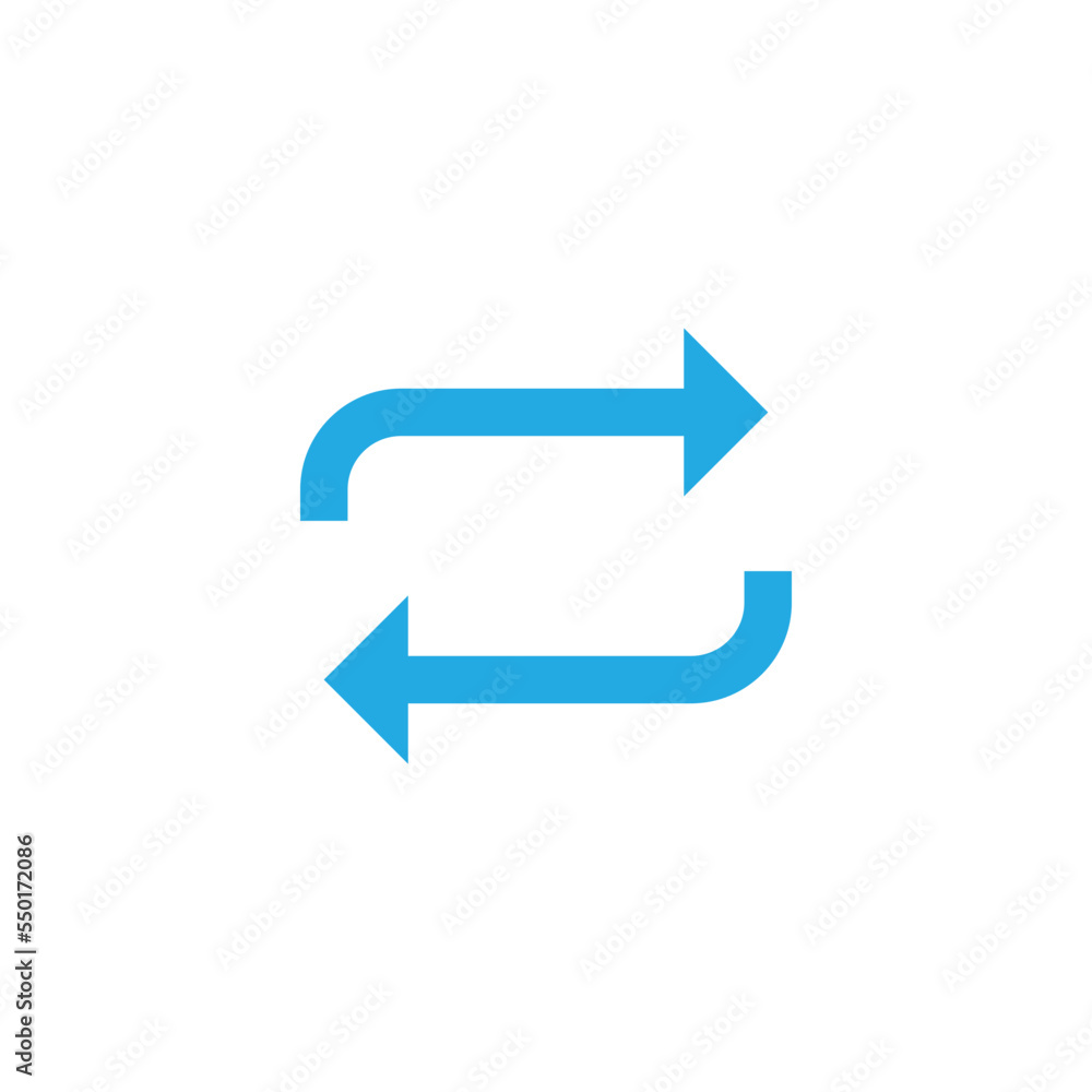 Repeat music icon design template vector isolated illustration Repeat music icon design template vector isolated illustration