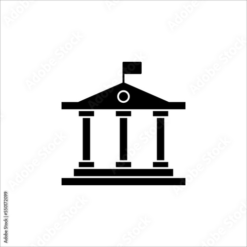 City hall icon. Trendy flat vector City hall icon on white background from Architecture and Travel collection, vector illustration