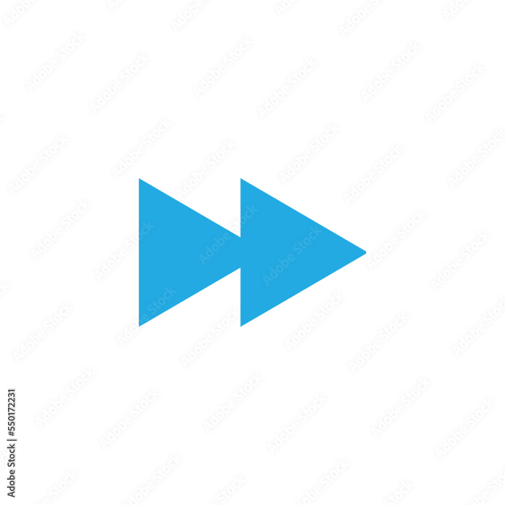 Fast forward icon design template vector isolated illustration Fast forward icon design template vector isolated illustration