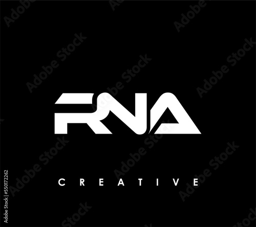 RNA Letter Initial Logo Design Template Vector Illustration